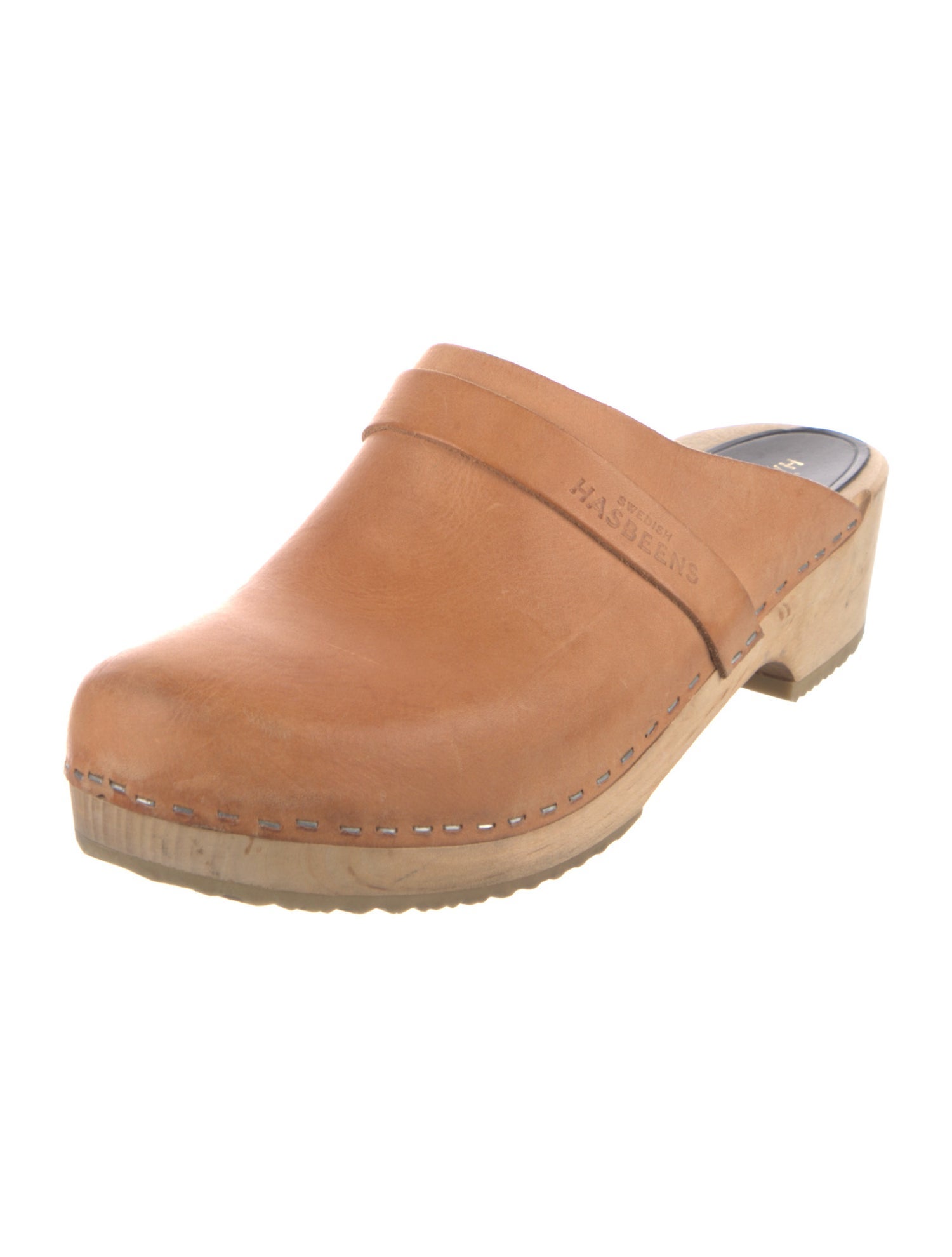 Swedish Hasbeens Leather Mules