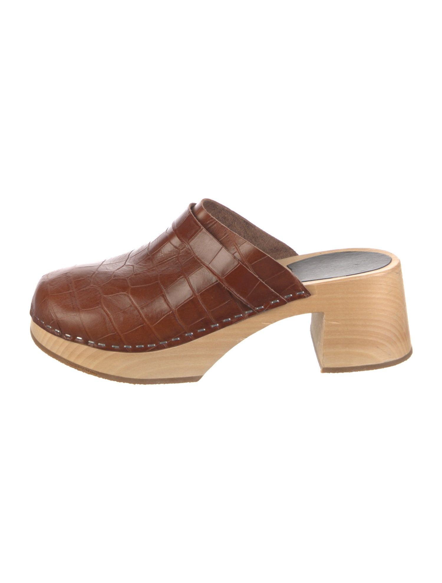 Swedish Hasbeens Leather Mules