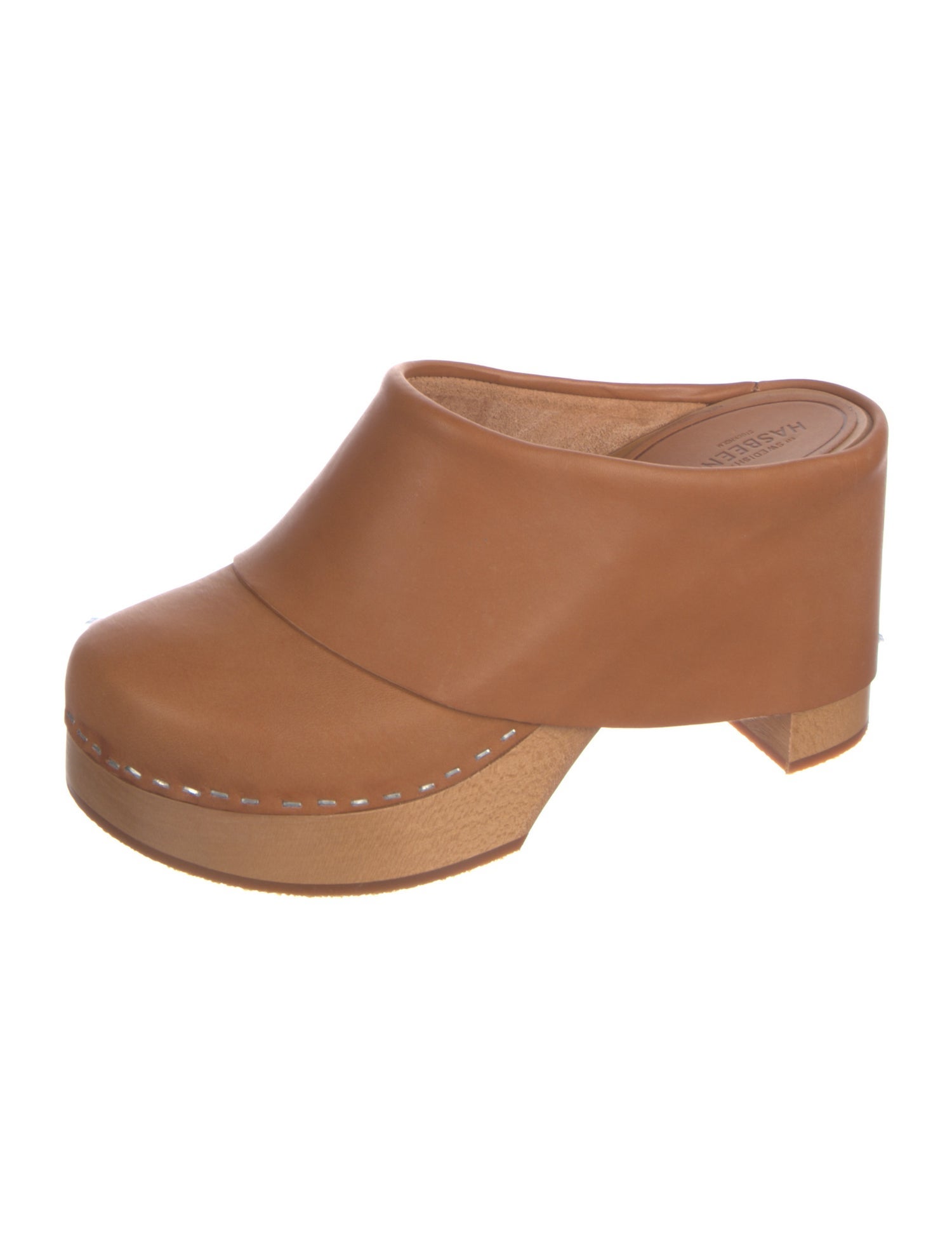 Swedish Hasbeens Leather Mules