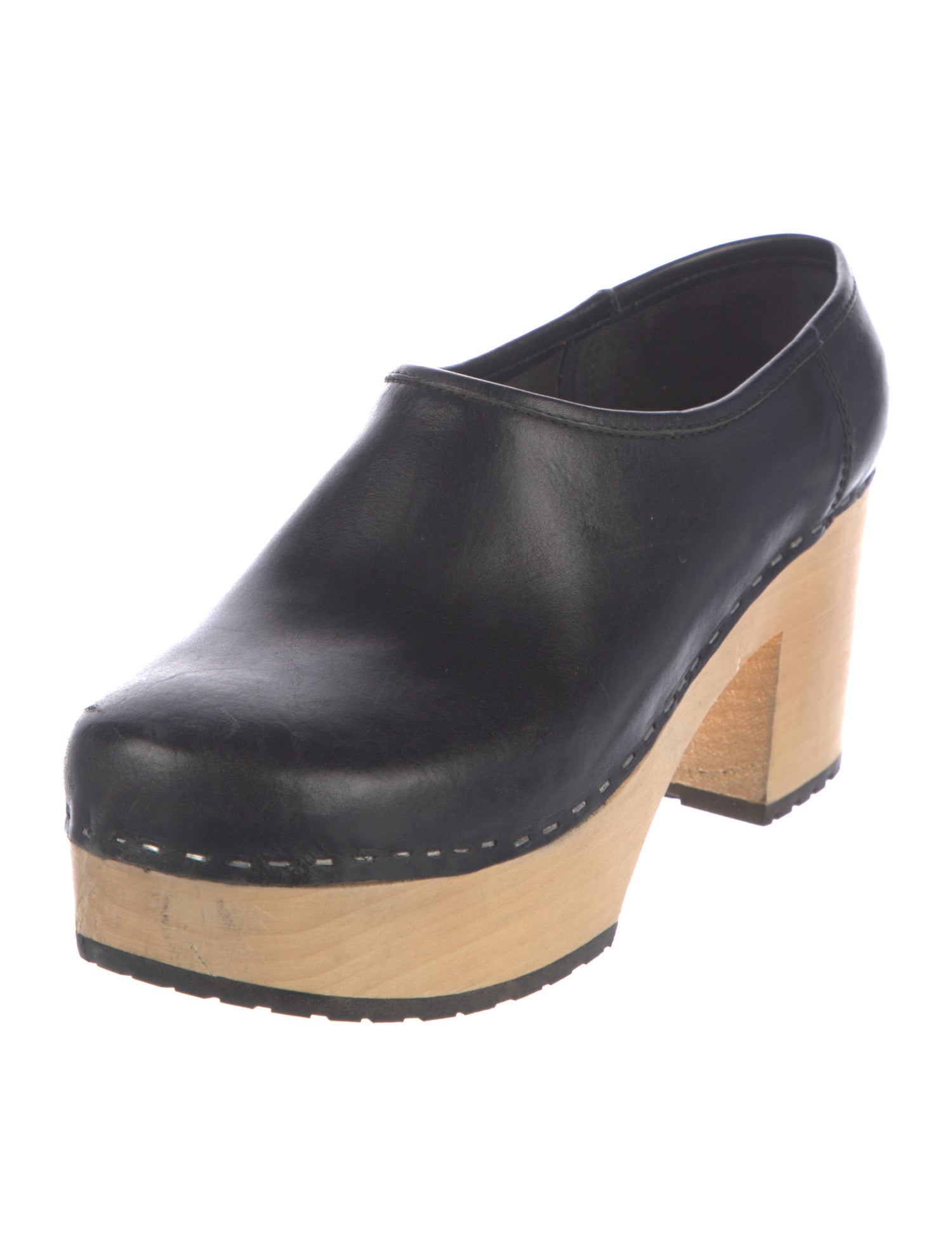 Swedish Hasbeens Leather Mules