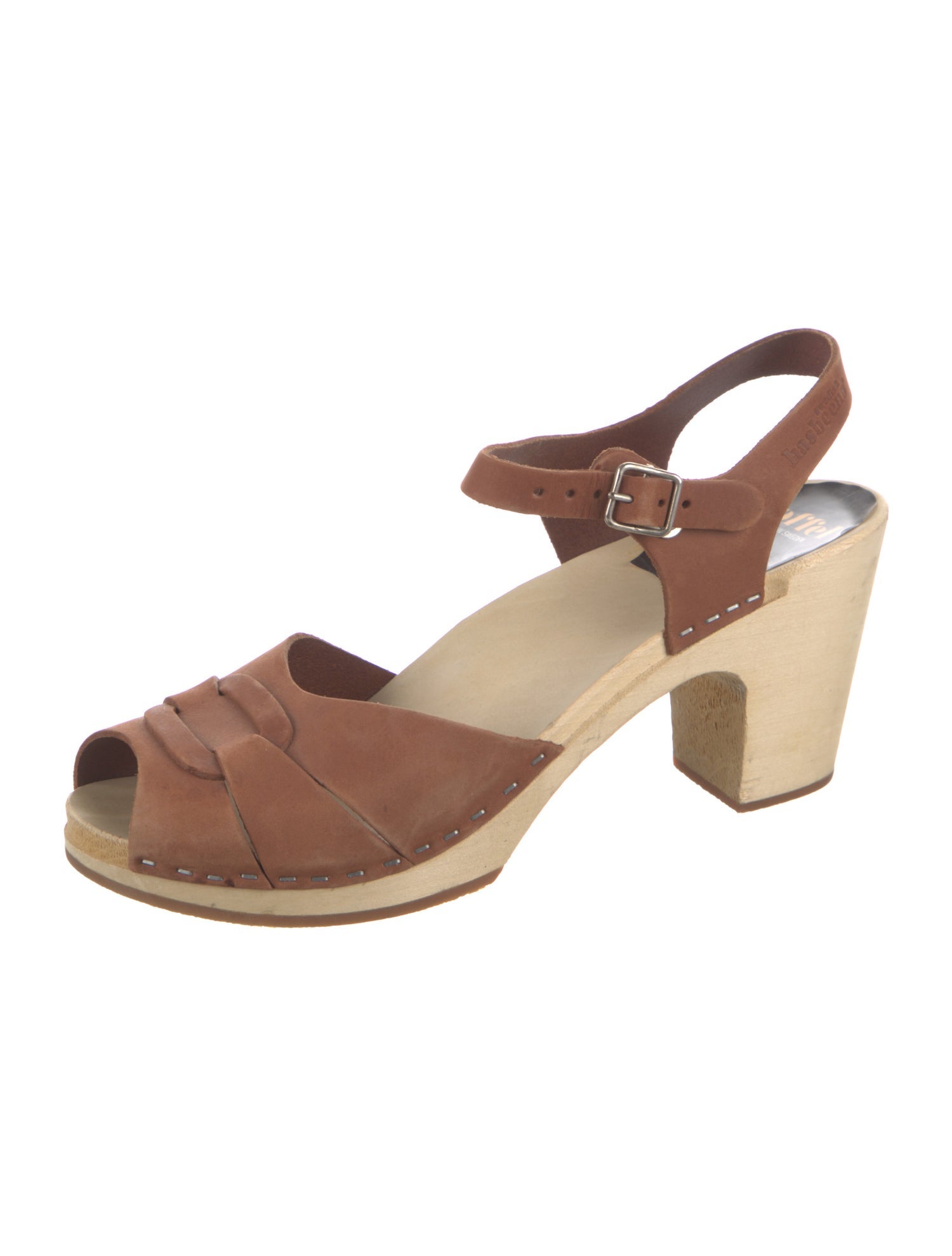 Swedish Hasbeens Leather Slingback Pumps