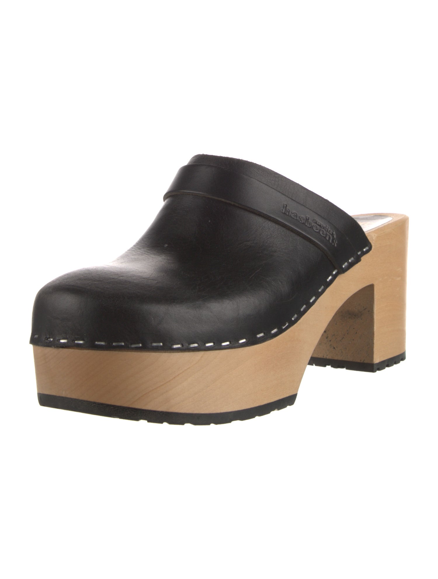 Swedish Hasbeens Leather Mules