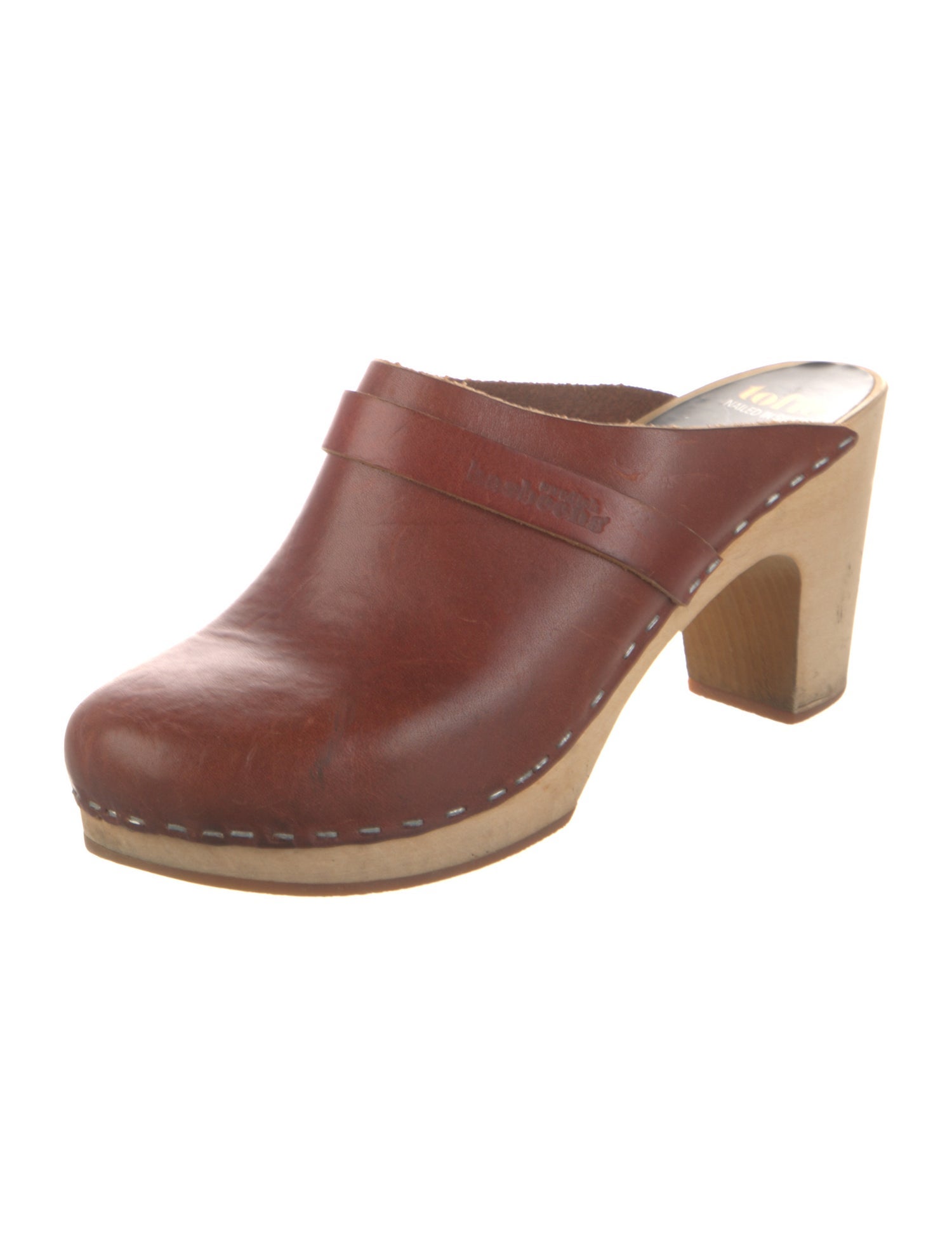 Swedish Hasbeens Leather Mules