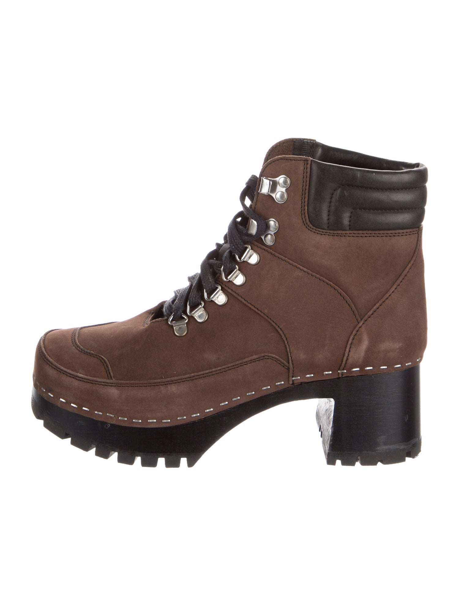 Swedish Hasbeens Suede Combat Boots