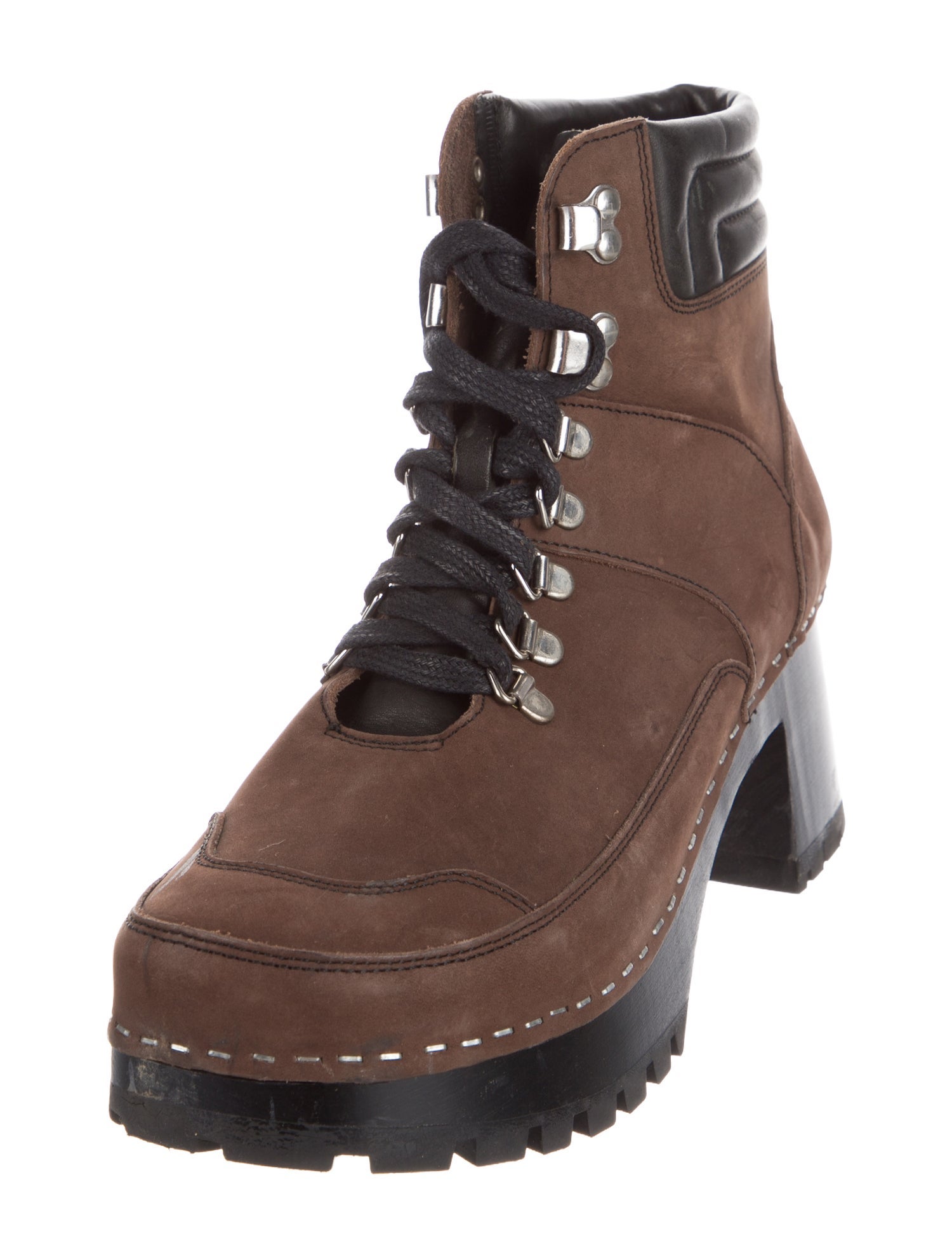 Swedish Hasbeens Suede Combat Boots