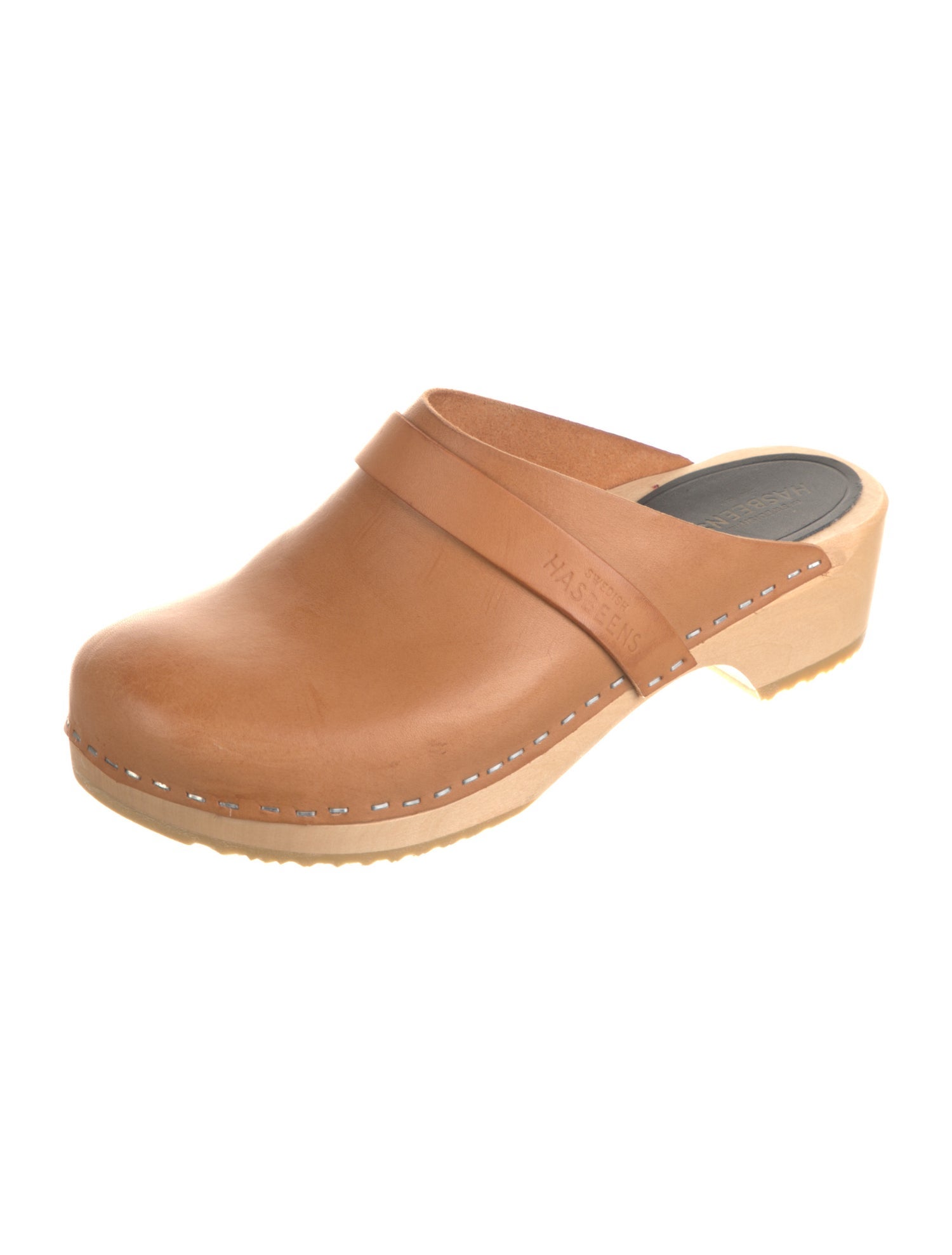 Swedish Hasbeens Leather Mules