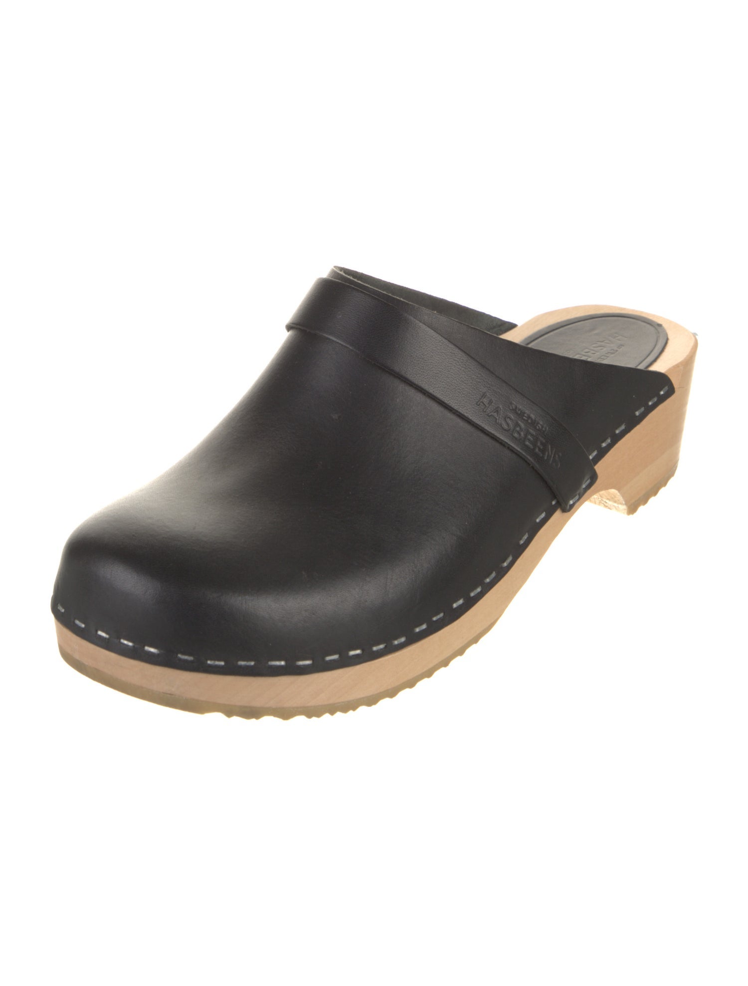 Swedish Hasbeens Leather Mules