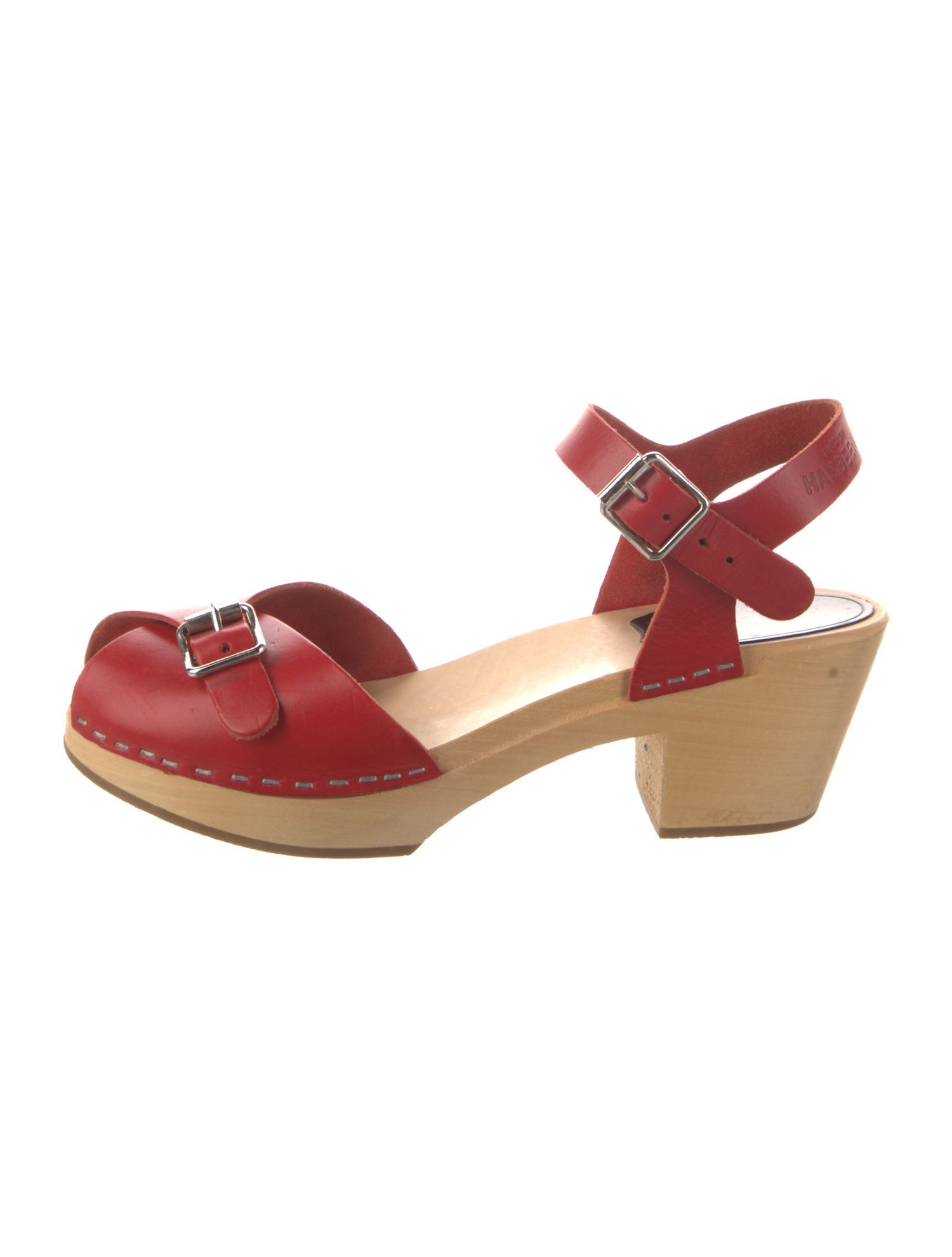 Swedish Hasbeens Leather Slingback Pumps