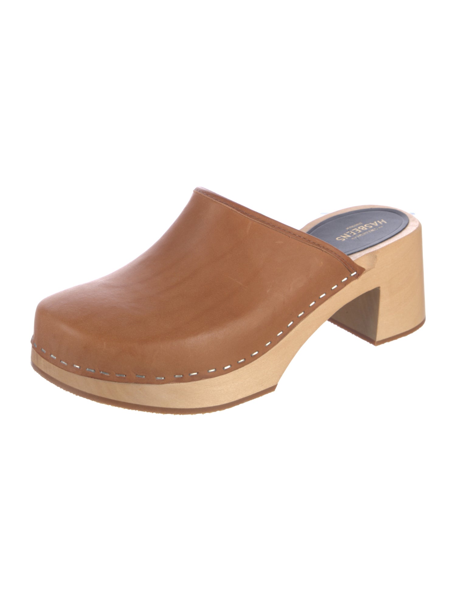 Swedish Hasbeens Leather Mules