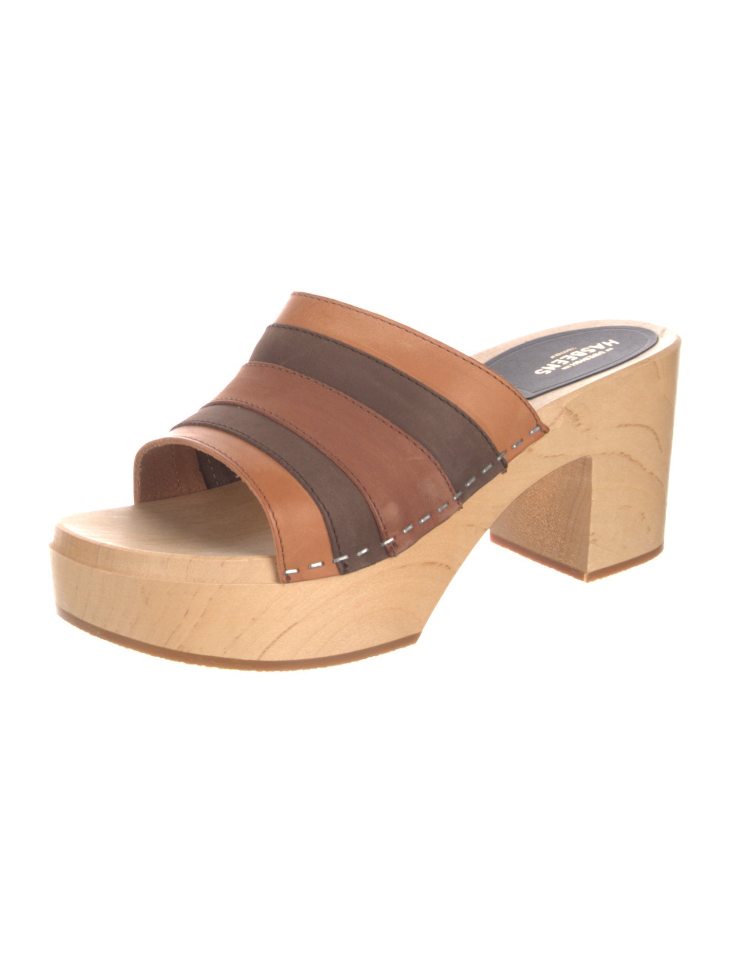 Swedish Hasbeens Leather Slides