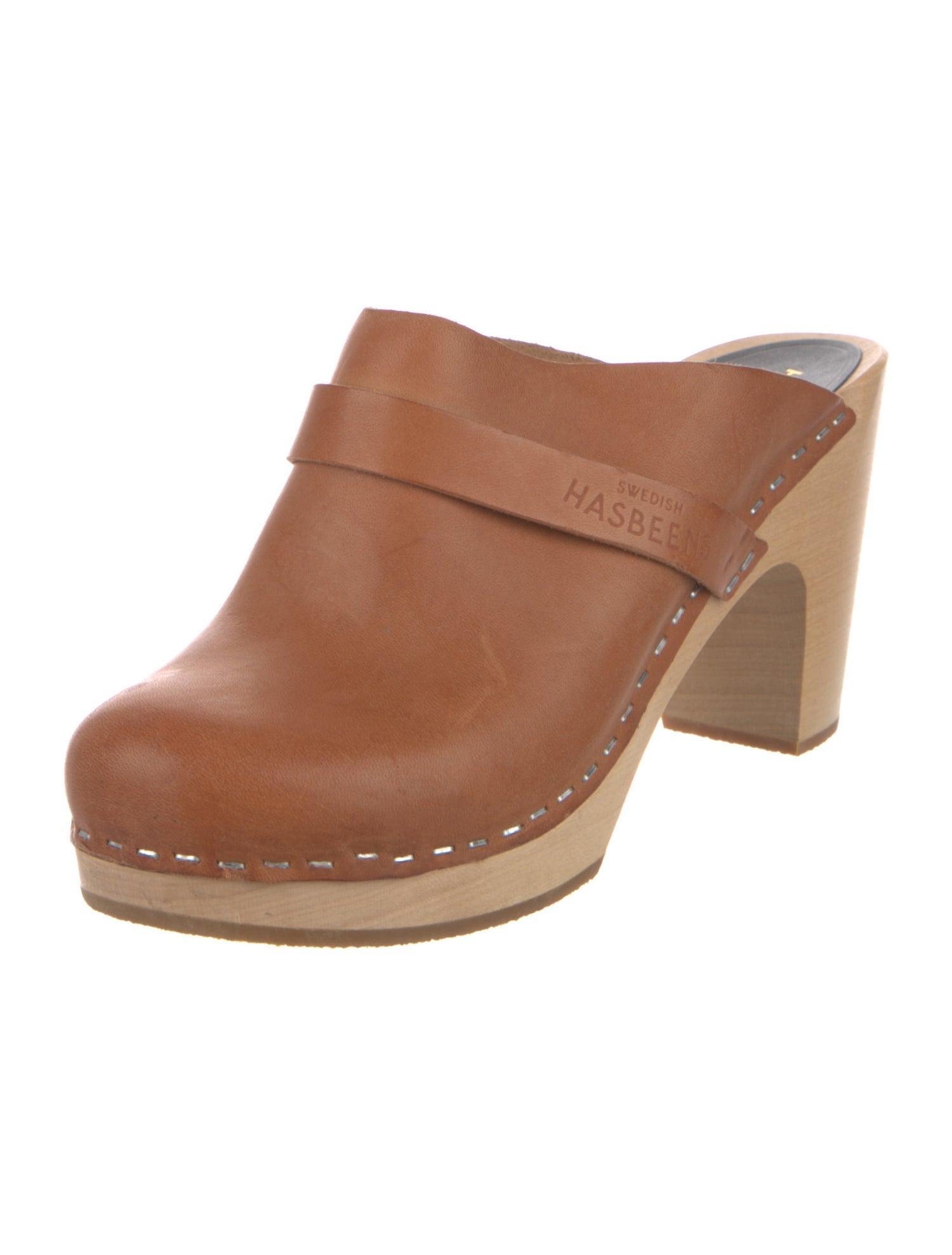 Swedish Hasbeens Leather Mules