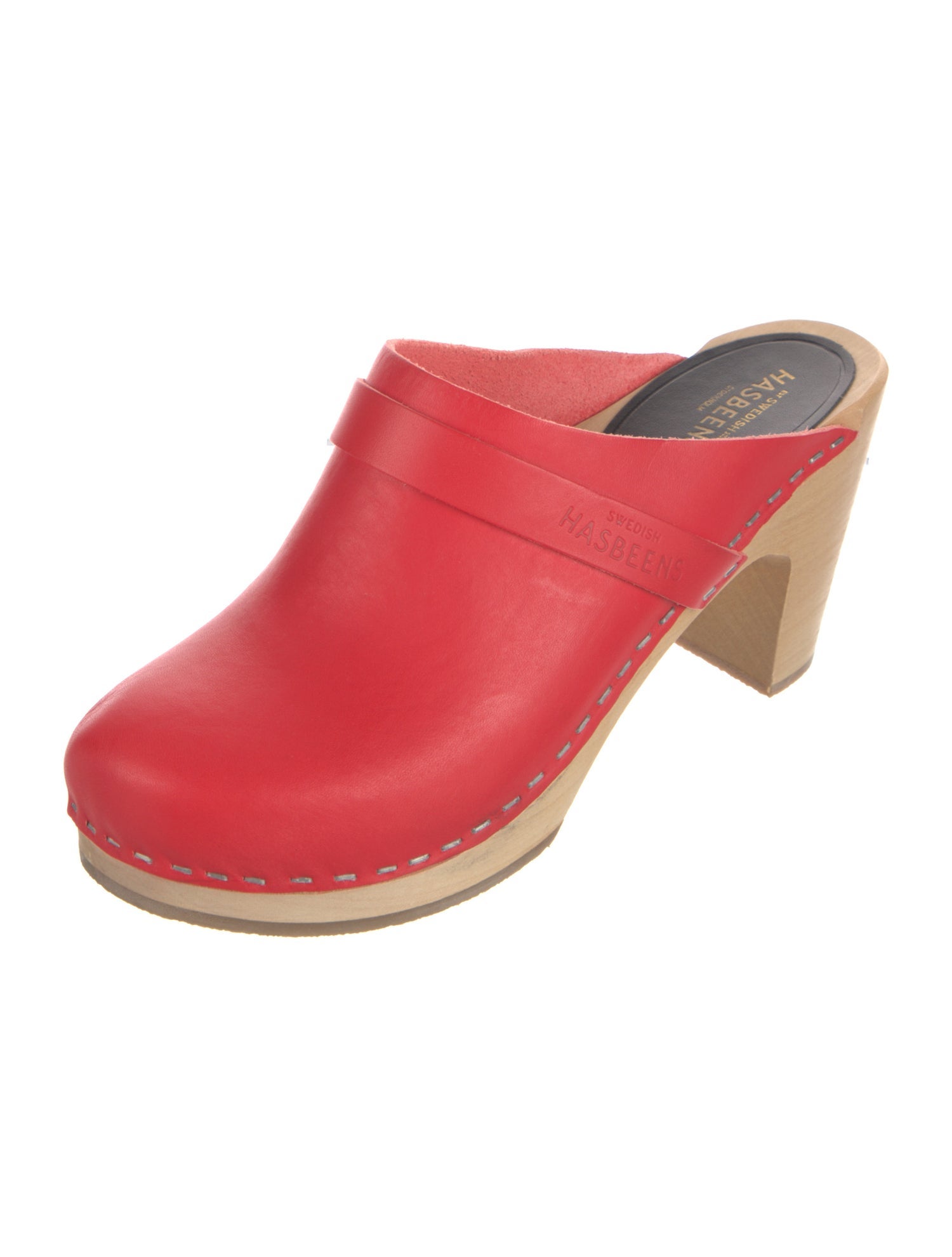 Swedish Hasbeens Leather Mules