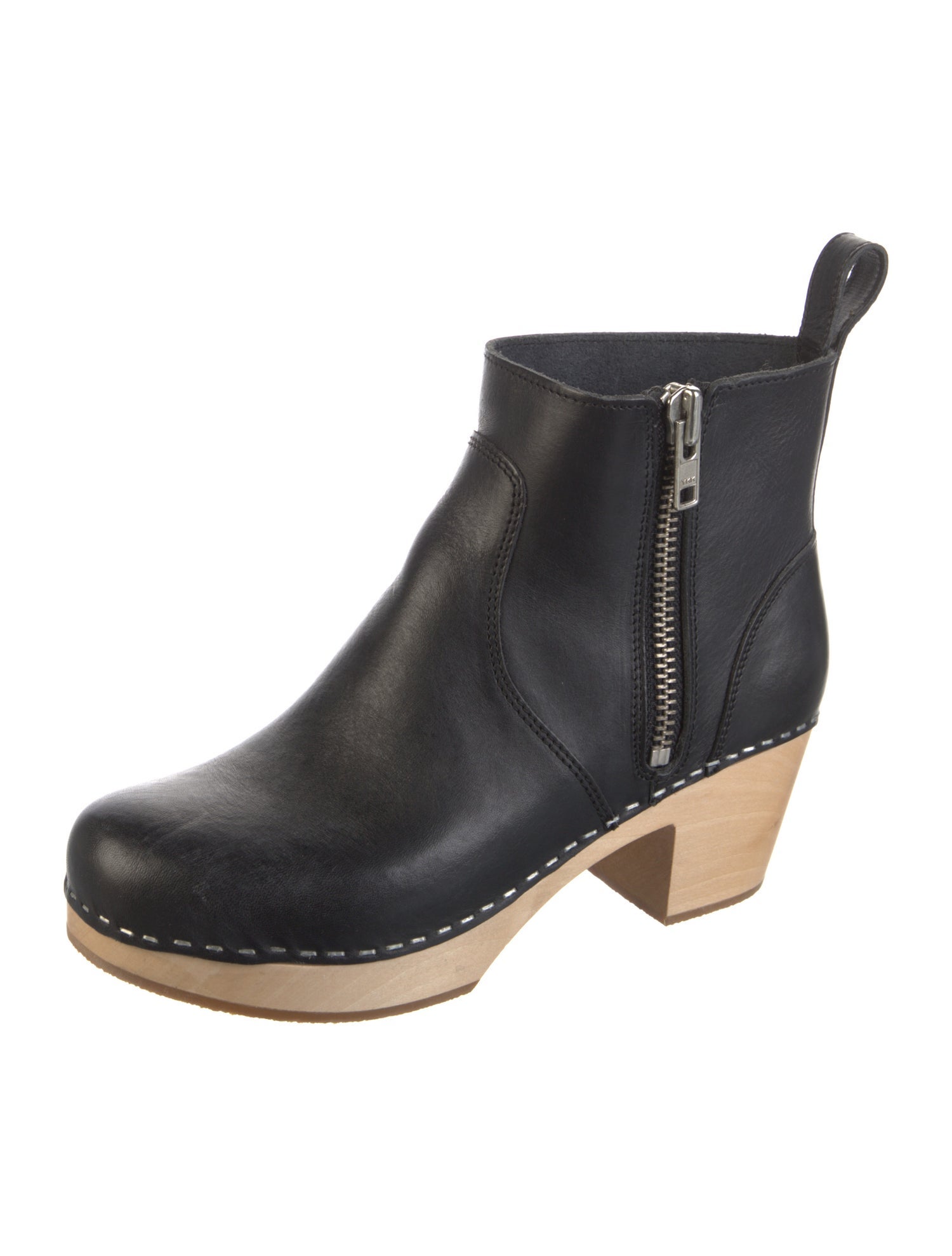 Swedish Hasbeens Leather Rain Boots