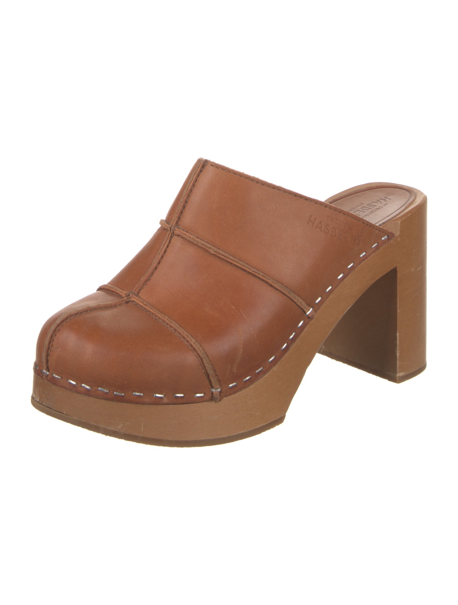 Swedish Hasbeens Leather Mules