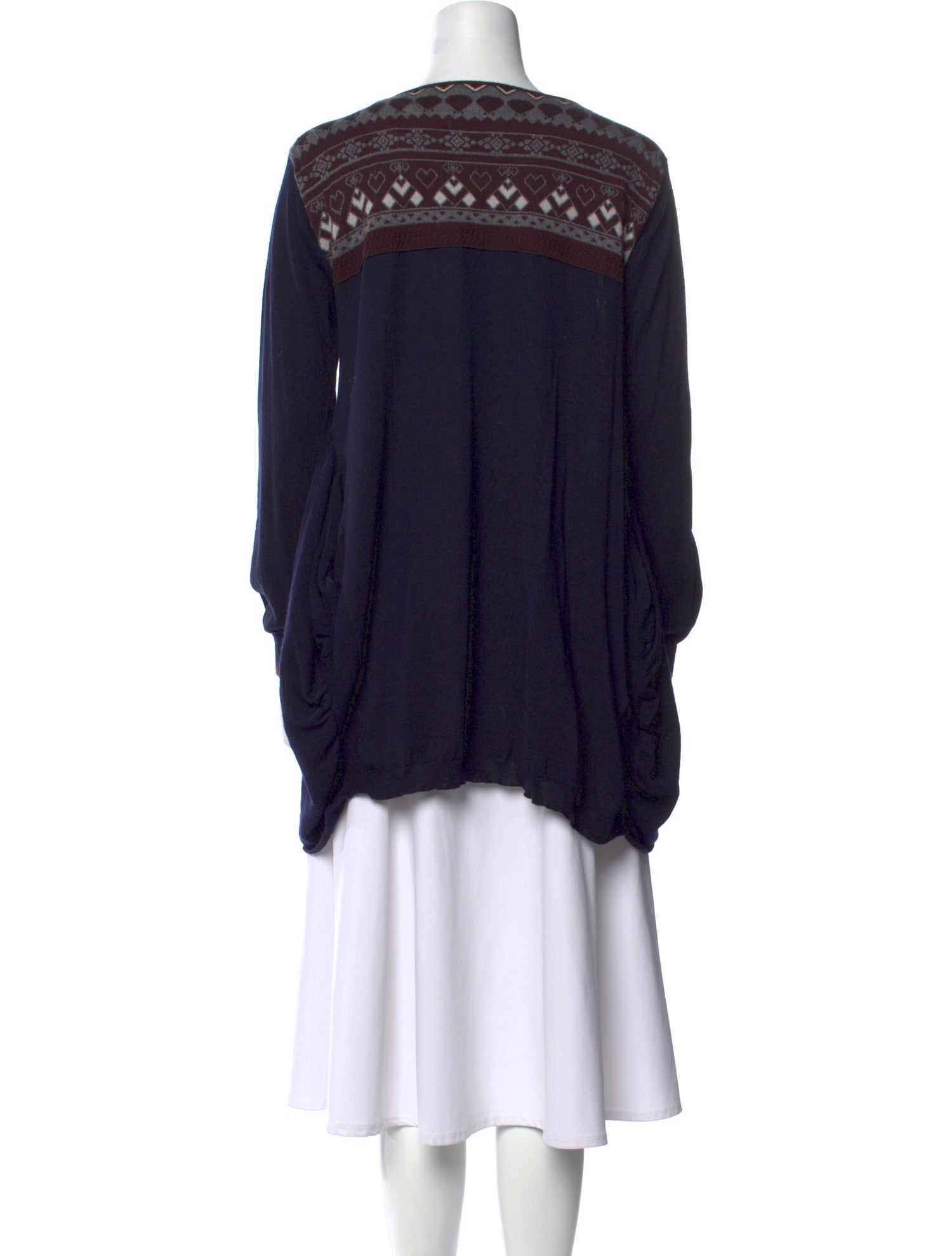 HIGH by Claire Campbell Virgin Wool Striped Sweater