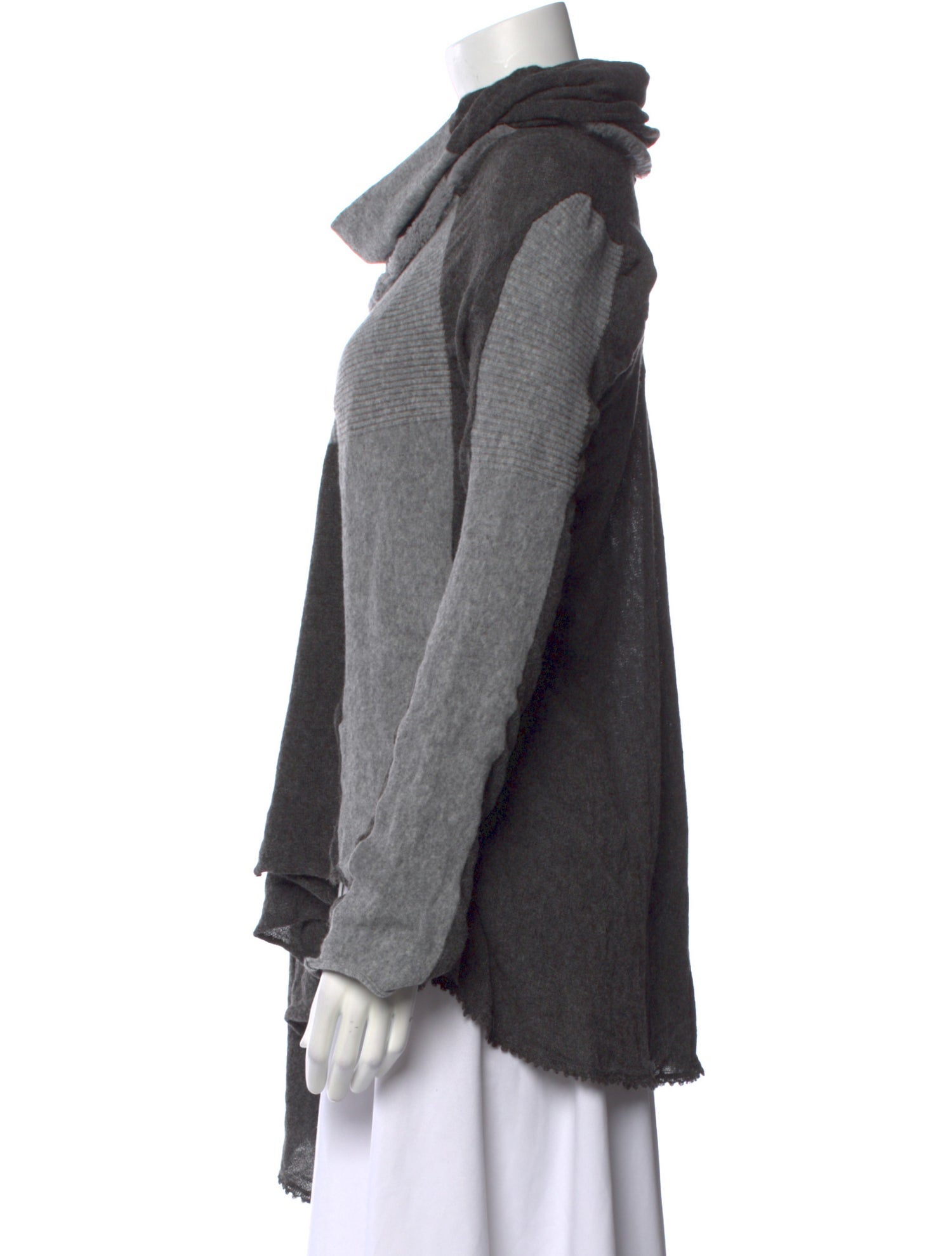 HIGH by Claire Campbell Virgin Wool Striped Sweater