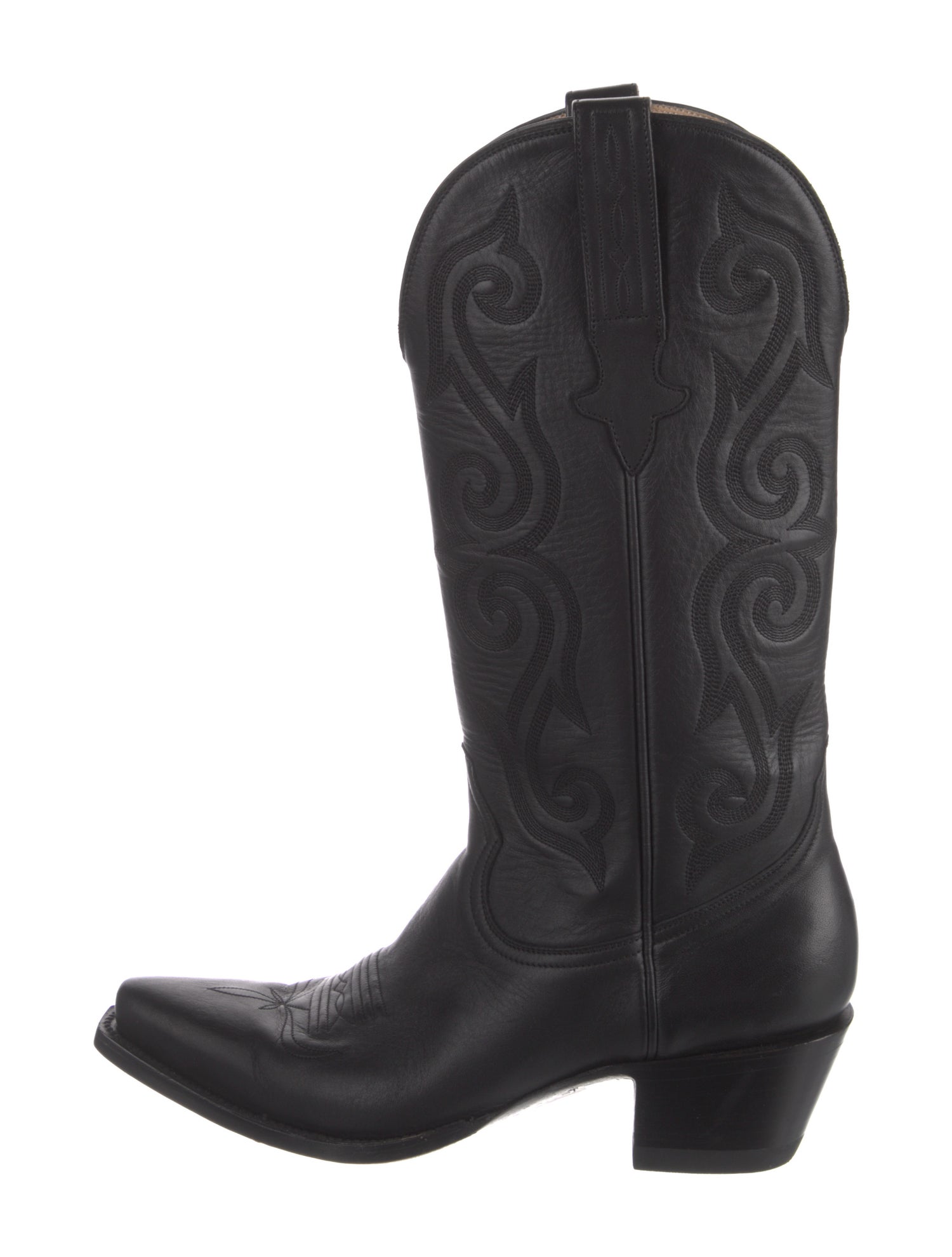 Heritage Boot Co. Leather Embroidered Accent Western Boots