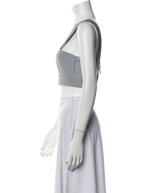 Hervé by Hervé Léger Square Neckline Sleeveless Crop Top