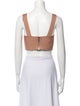 Hervé by Hervé Léger Square Neckline Sleeveless Crop Top