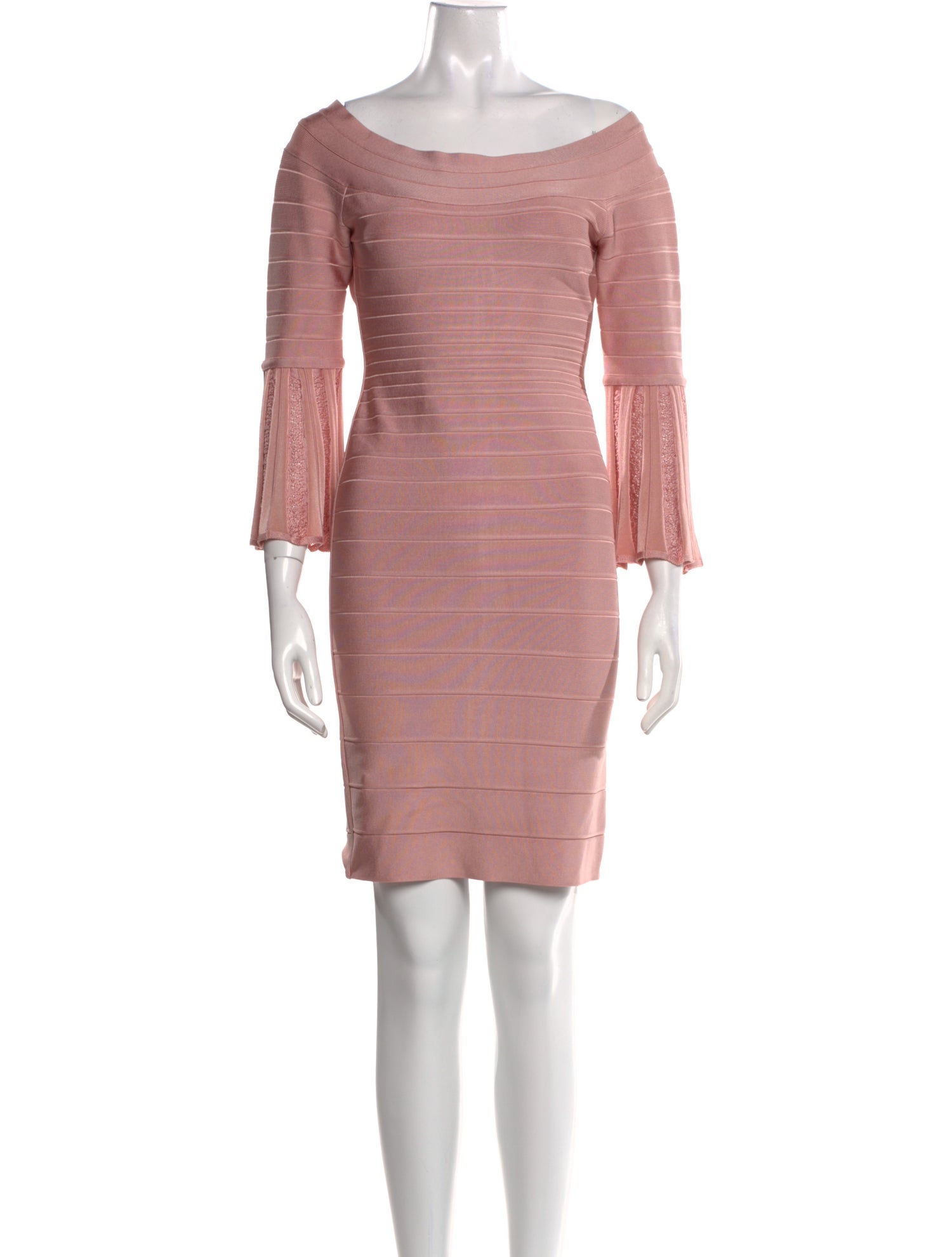 Hervé by Hervé Léger Off-The-Shoulder Mini Dress