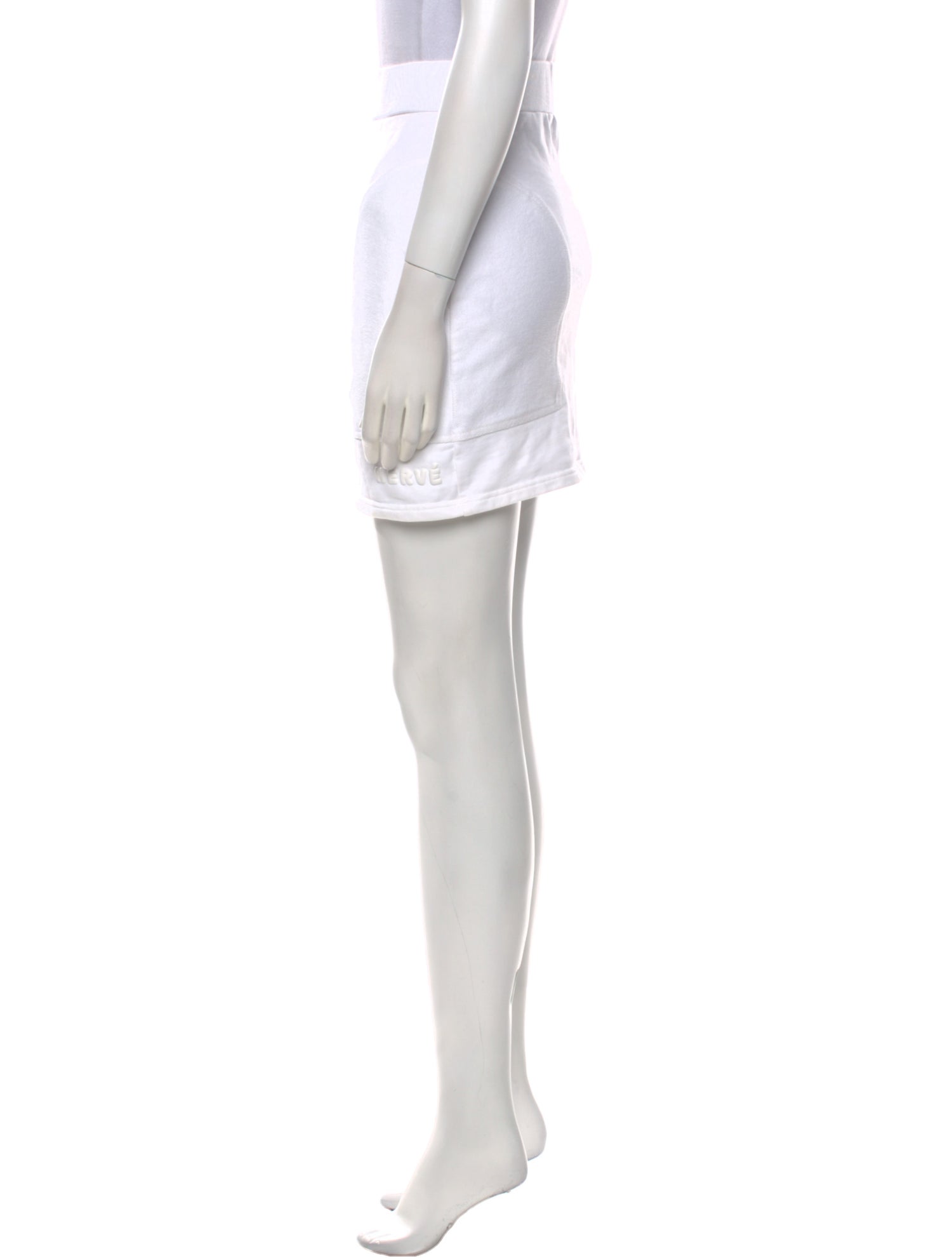 Hervé by Hervé Léger Embroidered Accent Mini Skirt