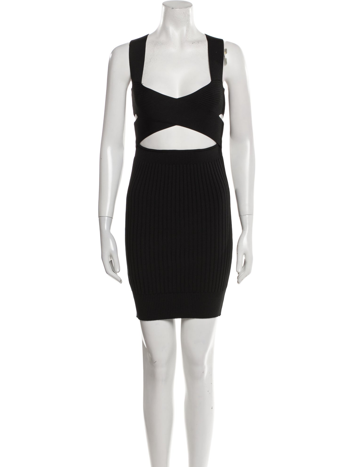 Hervé by Hervé Léger Square Neckline Mini Dress