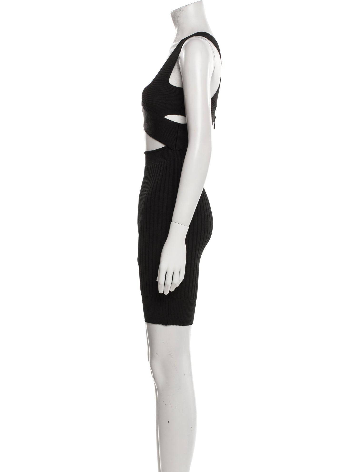Hervé by Hervé Léger Square Neckline Mini Dress