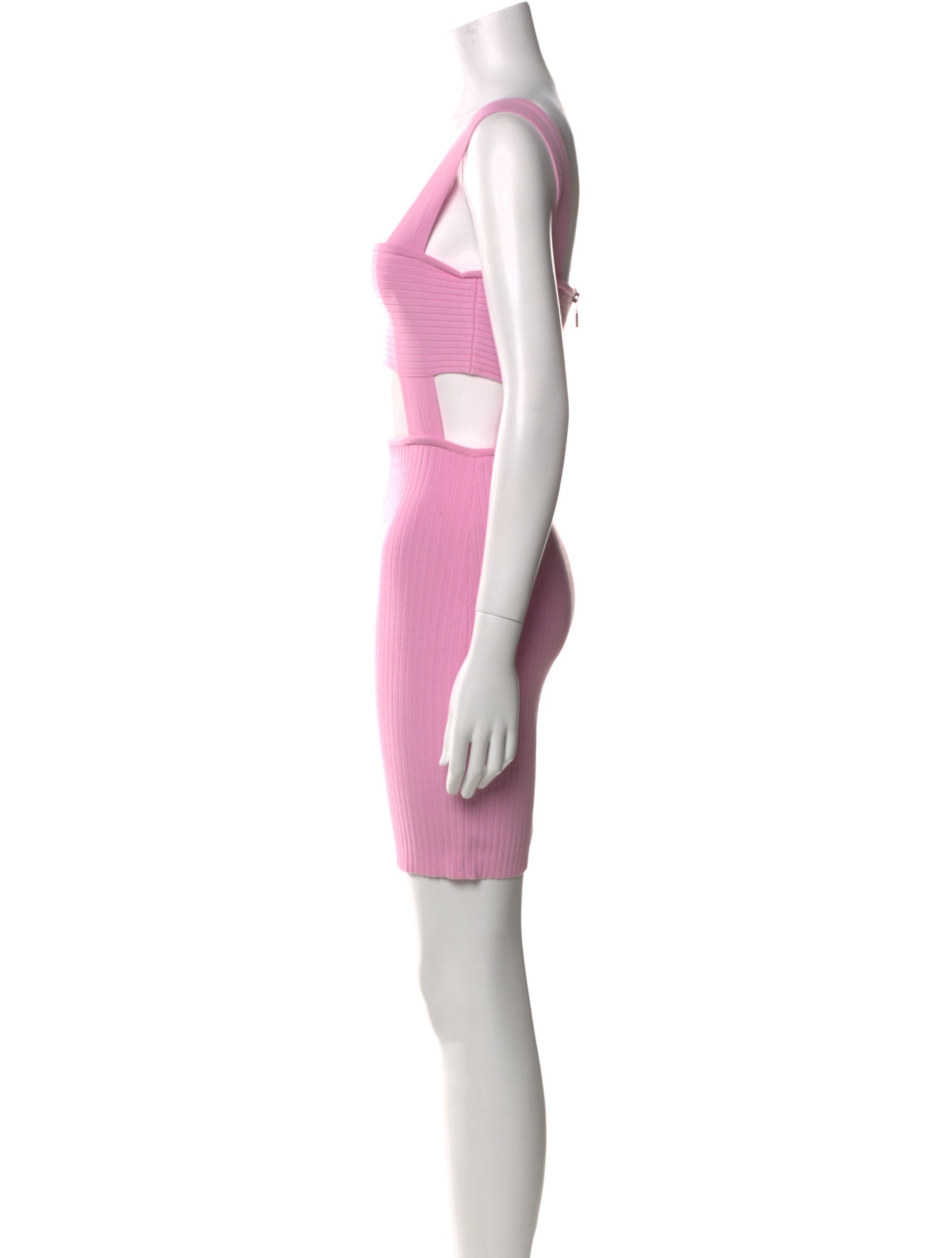 Hervé by Hervé Léger Square Neckline Mini Dress