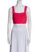 Hervé by Hervé Léger Square Neckline Sleeveless Crop Top