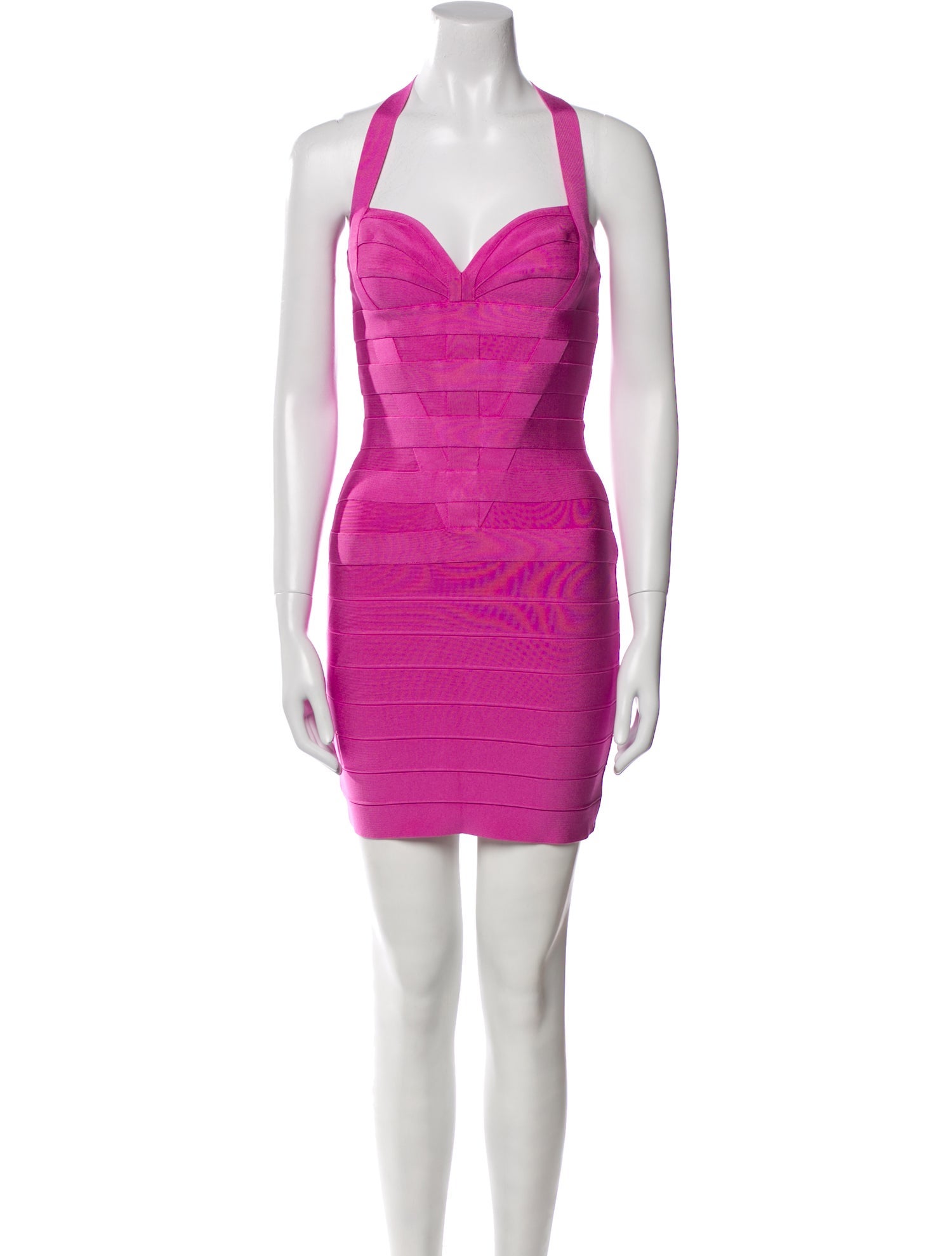 Hervé by Hervé Léger Halterneck Mini Dress