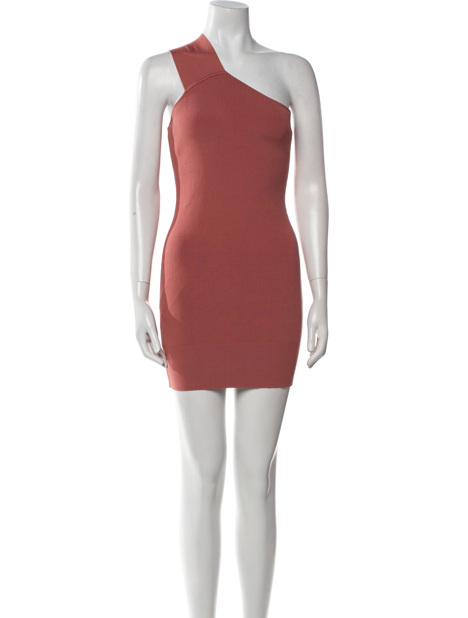 Hervé by Hervé Léger One-Shoulder Mini Dress