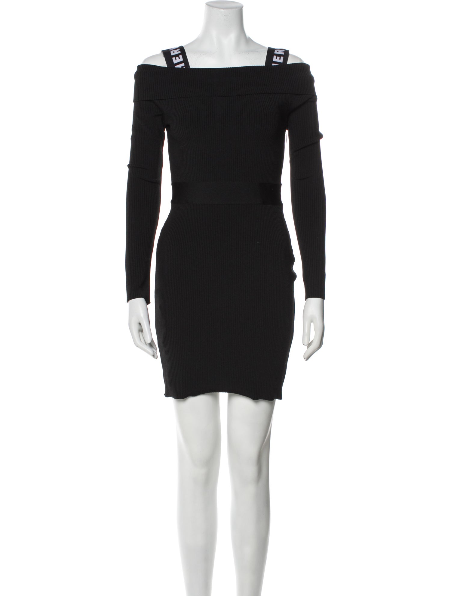 Hervé by Hervé Léger Square Neckline Mini Dress