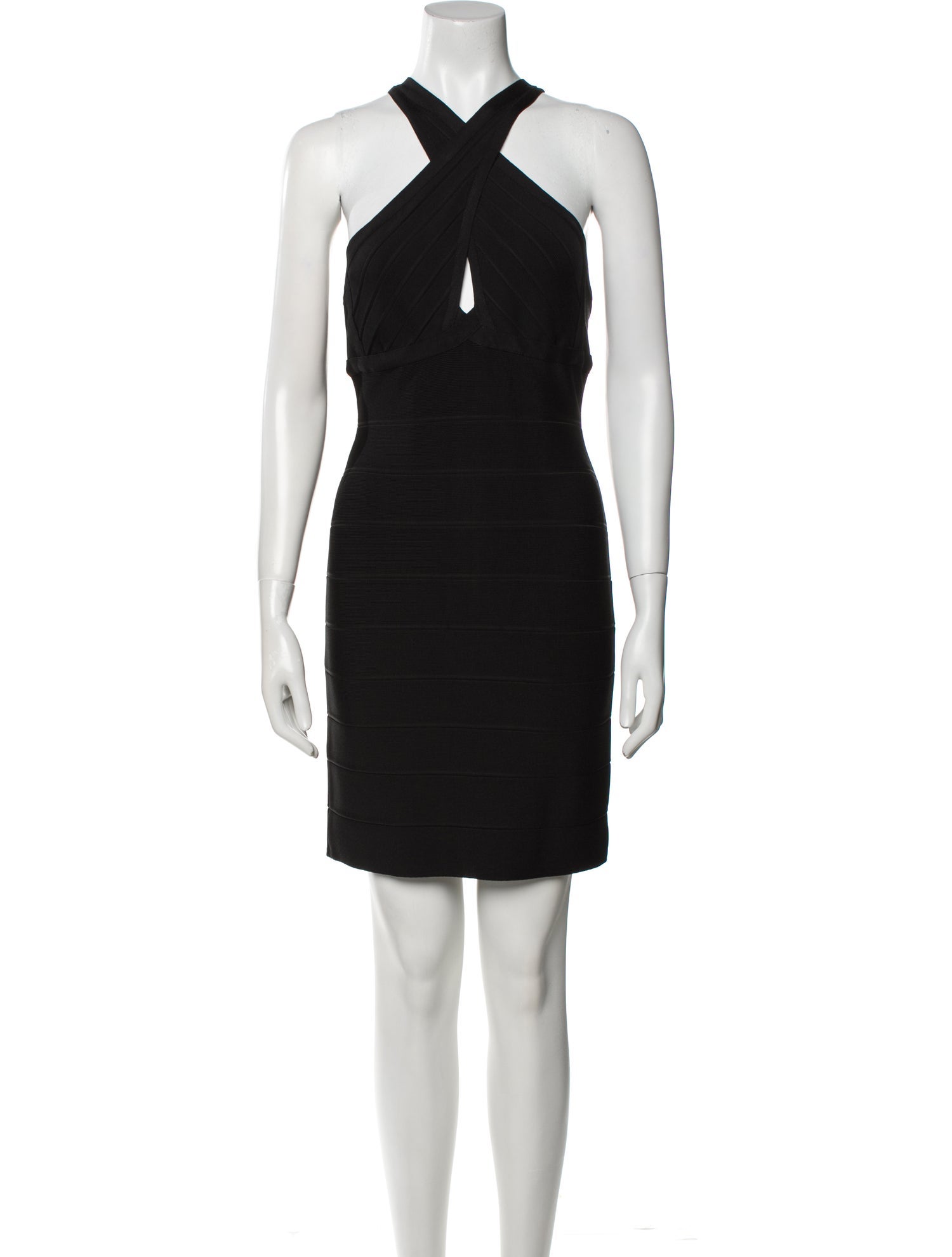 Hervé by Hervé Léger Halterneck Mini Dress