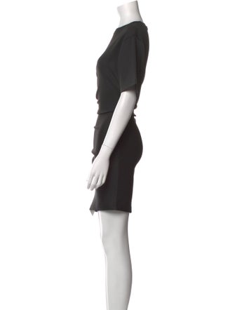 Hervé by Hervé Léger Crew Neck Mini Dress