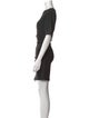 Hervé by Hervé Léger Crew Neck Mini Dress