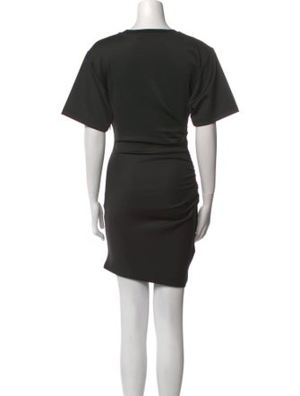 Hervé by Hervé Léger Crew Neck Mini Dress