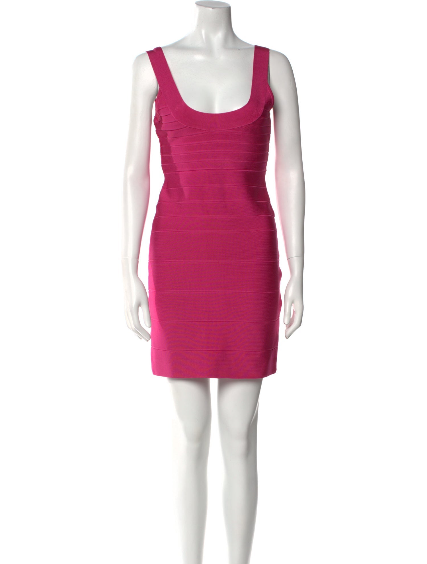 Hervé by Hervé Léger Scoop Neck Mini Dress
