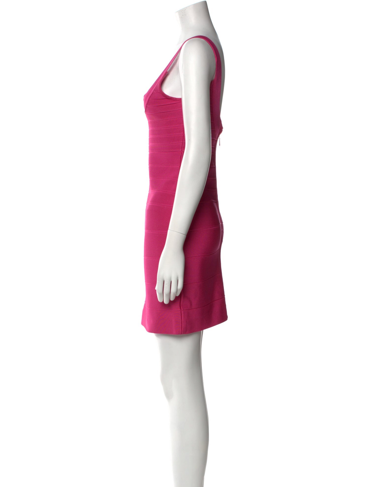 Hervé by Hervé Léger Scoop Neck Mini Dress