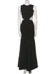 Hervé by Hervé Léger Crew Neck Long Dress