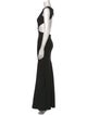 Hervé by Hervé Léger Crew Neck Long Dress