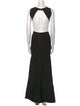 Hervé by Hervé Léger Crew Neck Long Dress