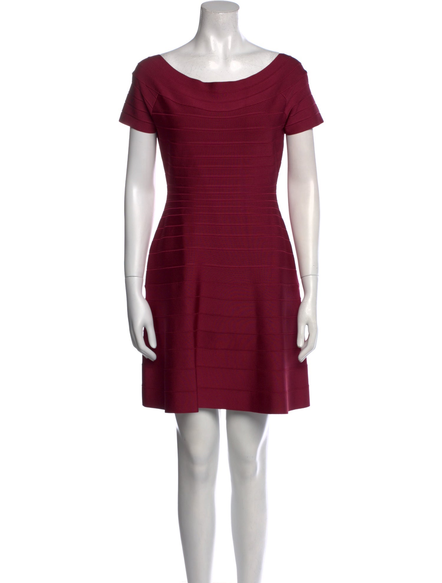 Hervé by Hervé Léger Scoop Neck Mini Dress