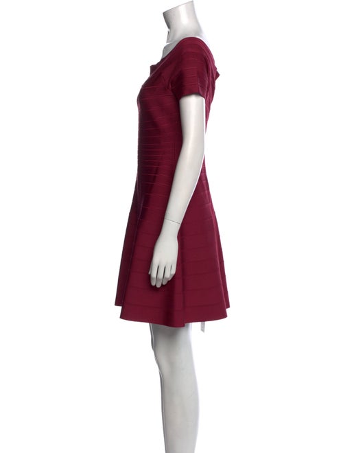 Hervé by Hervé Léger Scoop Neck Mini Dress