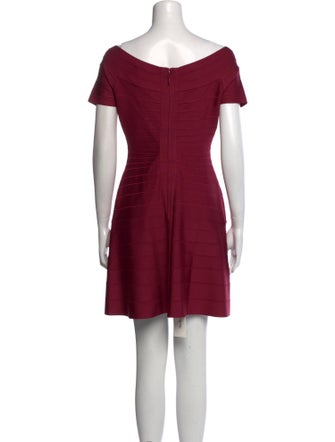 Hervé by Hervé Léger Scoop Neck Mini Dress