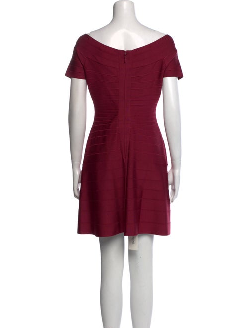 Hervé by Hervé Léger Scoop Neck Mini Dress
