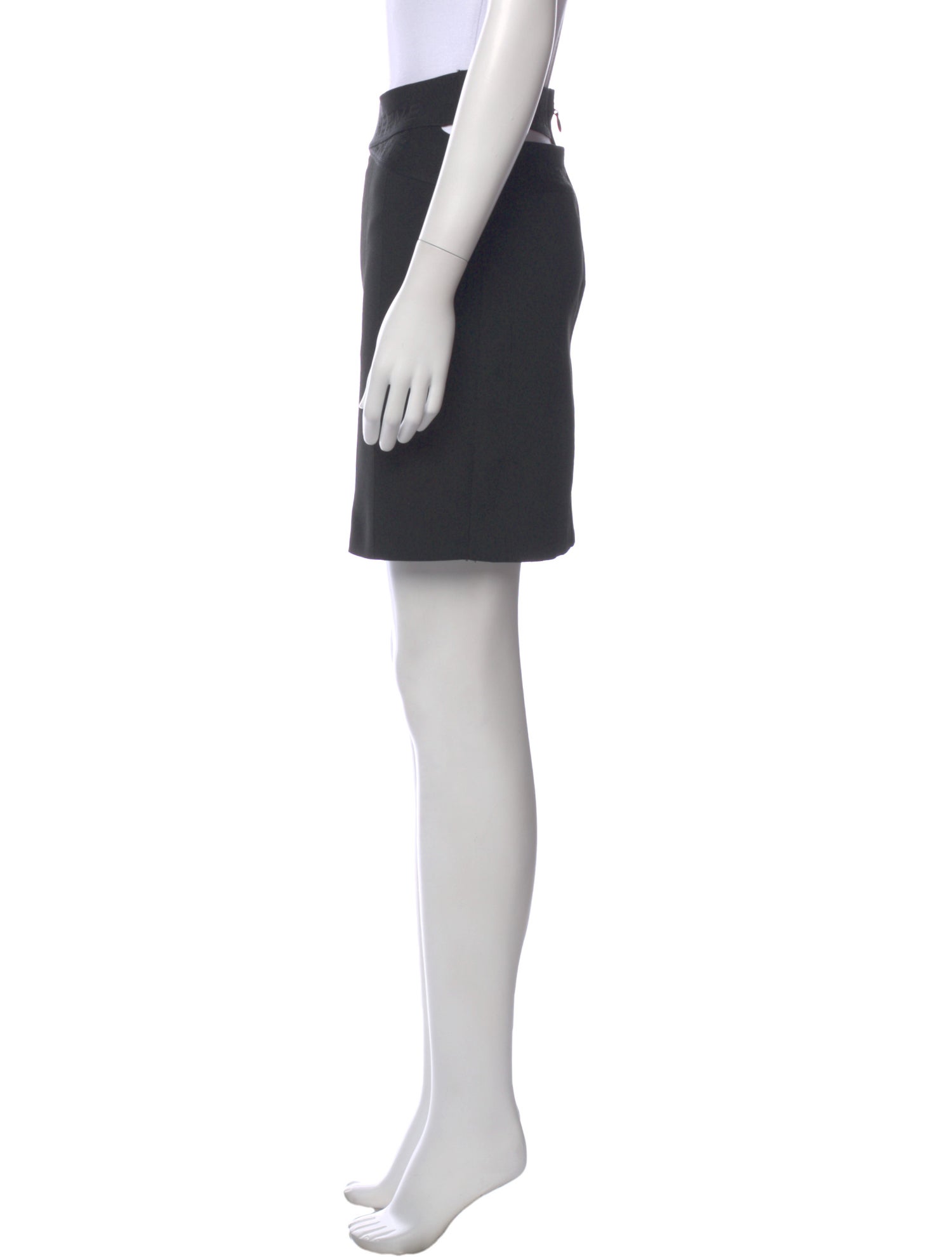 Hervé by Hervé Léger Cutout Accent Mini Skirt