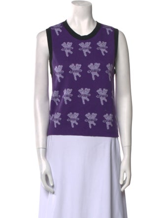 heaven BY MARC JACOBS Printed Crew Neck Top