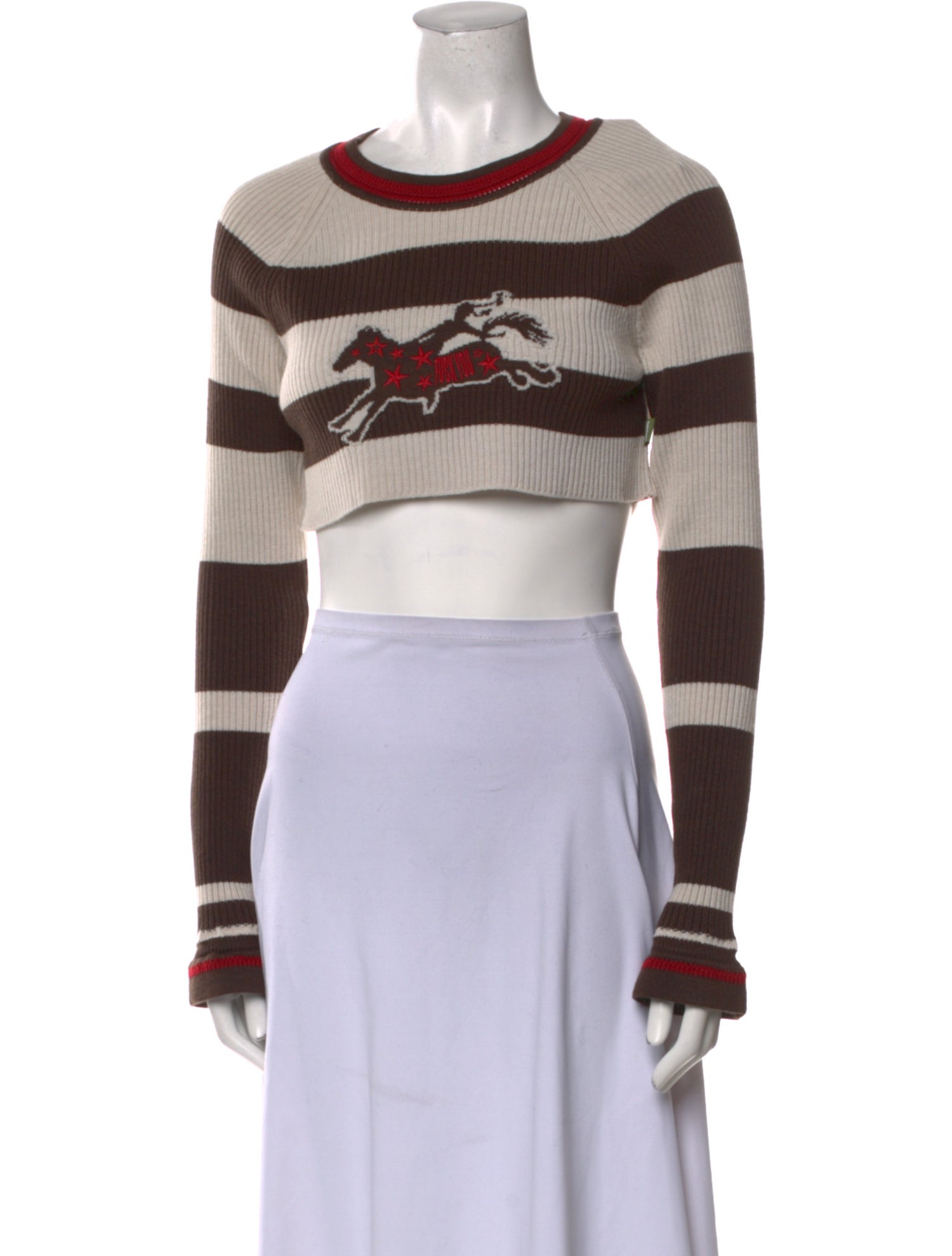 heaven BY MARC JACOBS Striped Crew Neck Crop Top w/ Tags