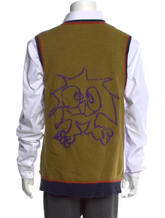 heaven BY MARC JACOBS Wool Graphic Print Sweater Vest