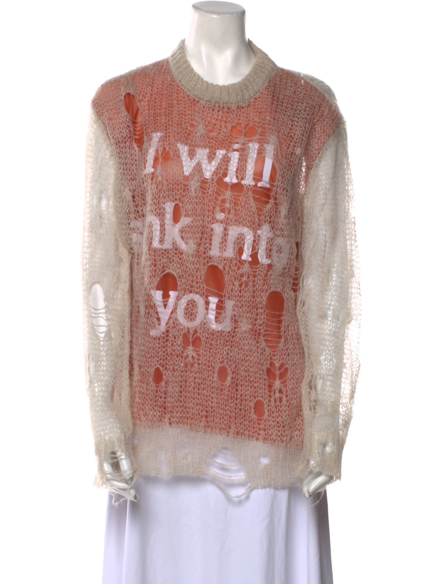 heaven BY MARC JACOBS Graphic Print Crew Neck Sweater w/ Tags